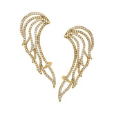 1.61ct 14k Yellow Gold Diamond Ear Crawler Earring